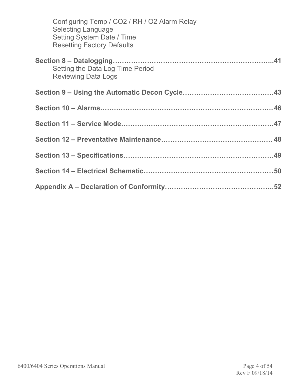 Caron 6404-4 User Manual | Page 4 / 54