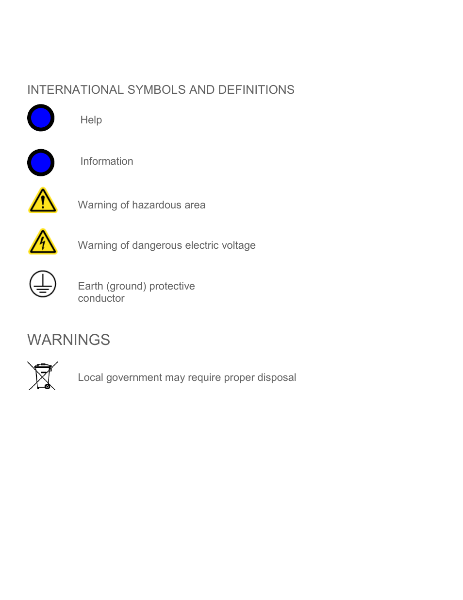 Warnings | Caron 6017 User Manual | Page 9 / 68