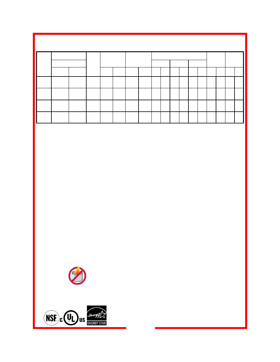 Product specifications and operating features | Carter-Hoffmann BR1000 User Manual | Page 5 / 14