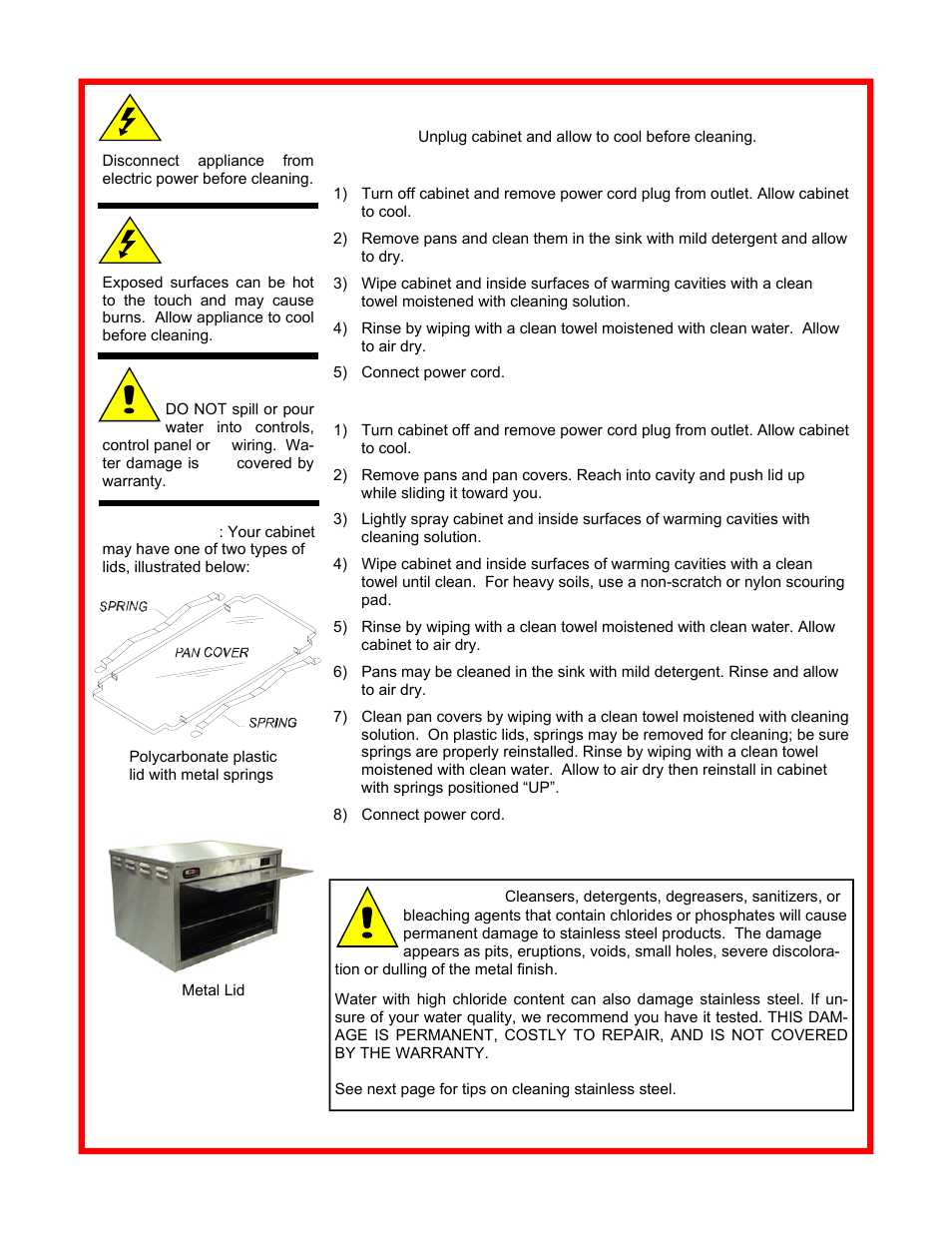Caution | Carter-Hoffmann MZ243S-2T User Manual | Page 6 / 13