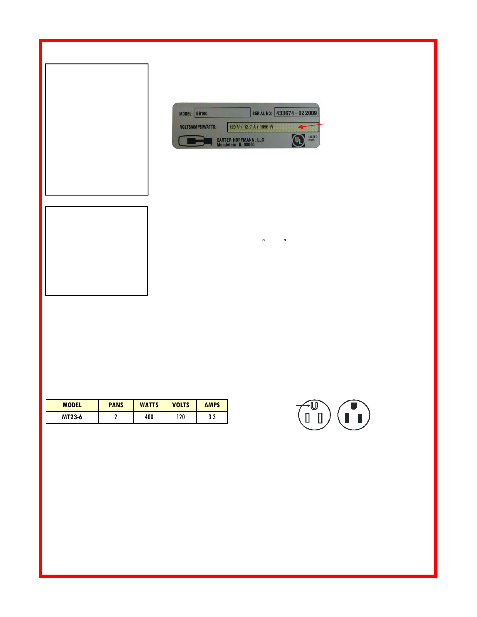 Carter-Hoffmann MT23-6 User Manual | Page 4 / 12
