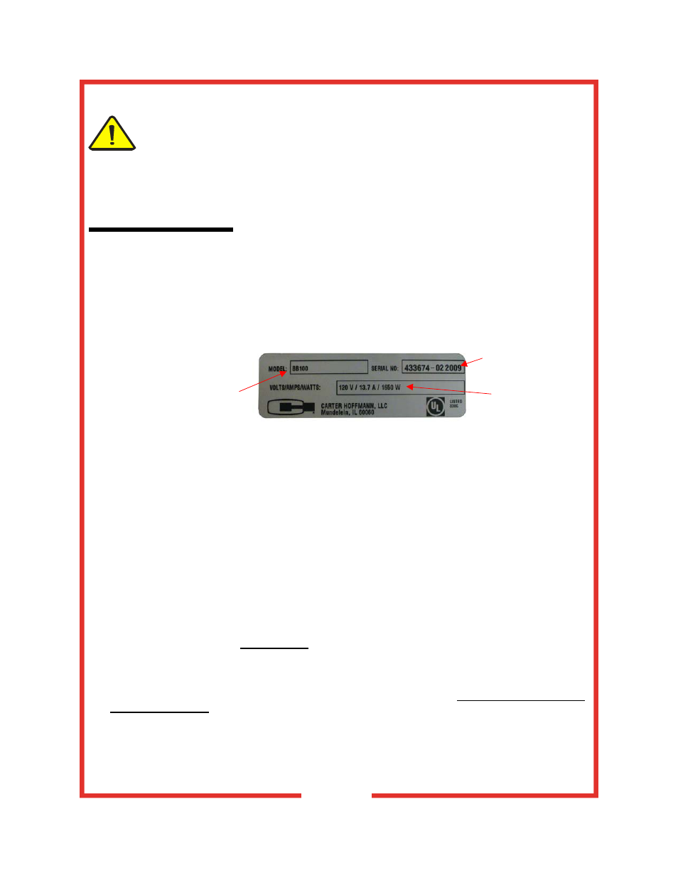 Unpacking and inspection freight damage procedure | Carter-Hoffmann MDPM4 User Manual | Page 4 / 14