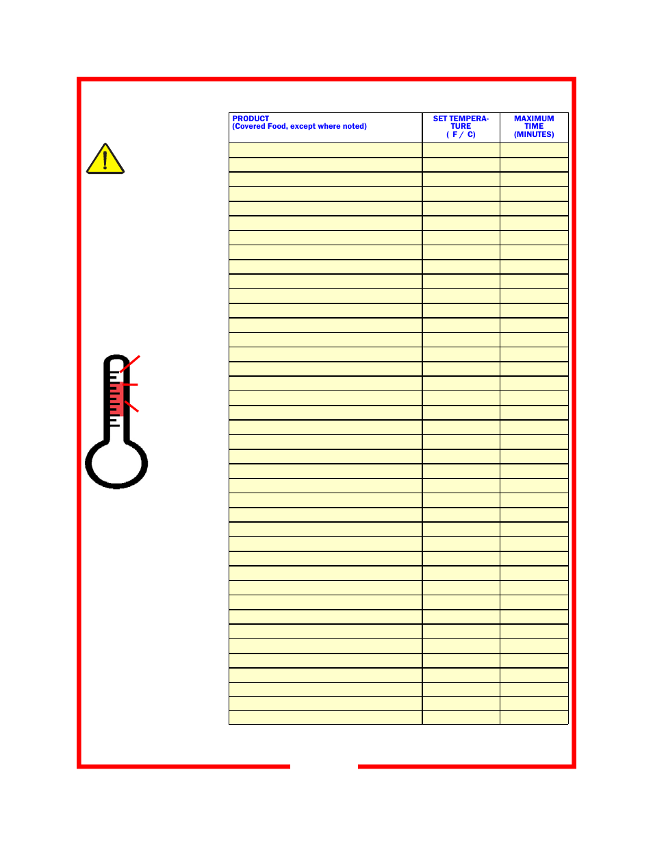 Food holding guide | Carter-Hoffmann HL5-18-12 User Manual | Page 8 / 13