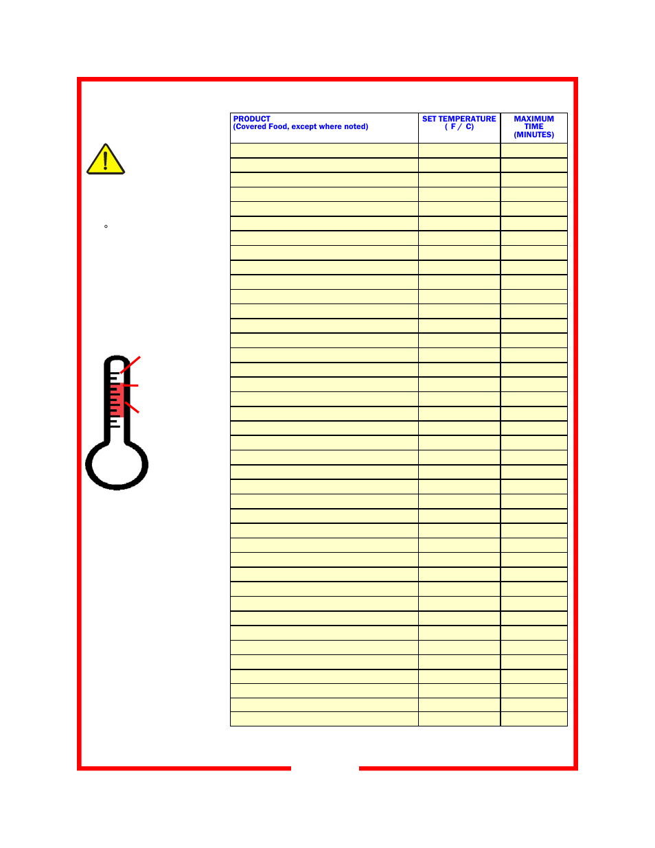 Food holding guide | Carter-Hoffmann HL8-10-RW User Manual | Page 12 / 20