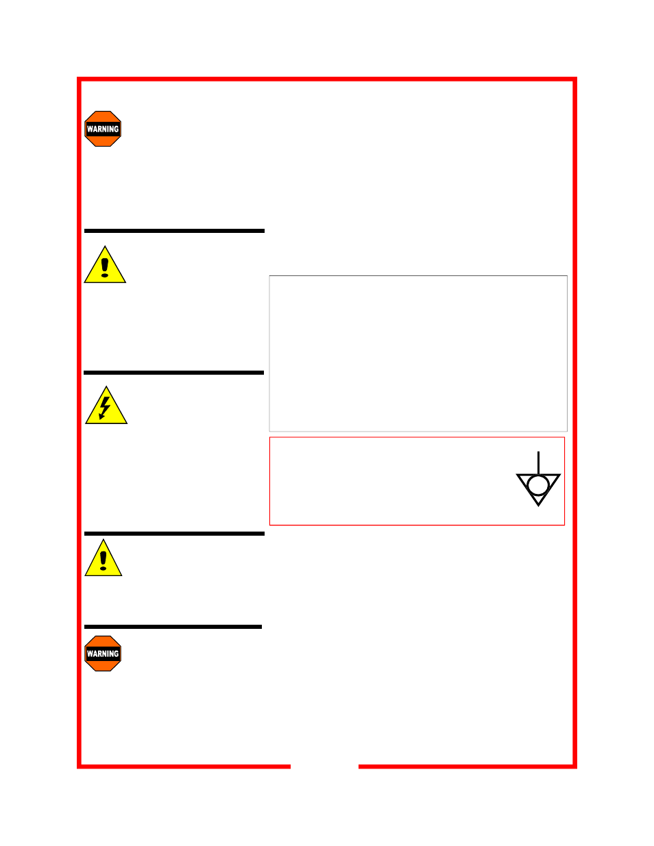 Caution, Warning | Carter-Hoffmann HL8-10-RW User Manual | Page 5 / 20