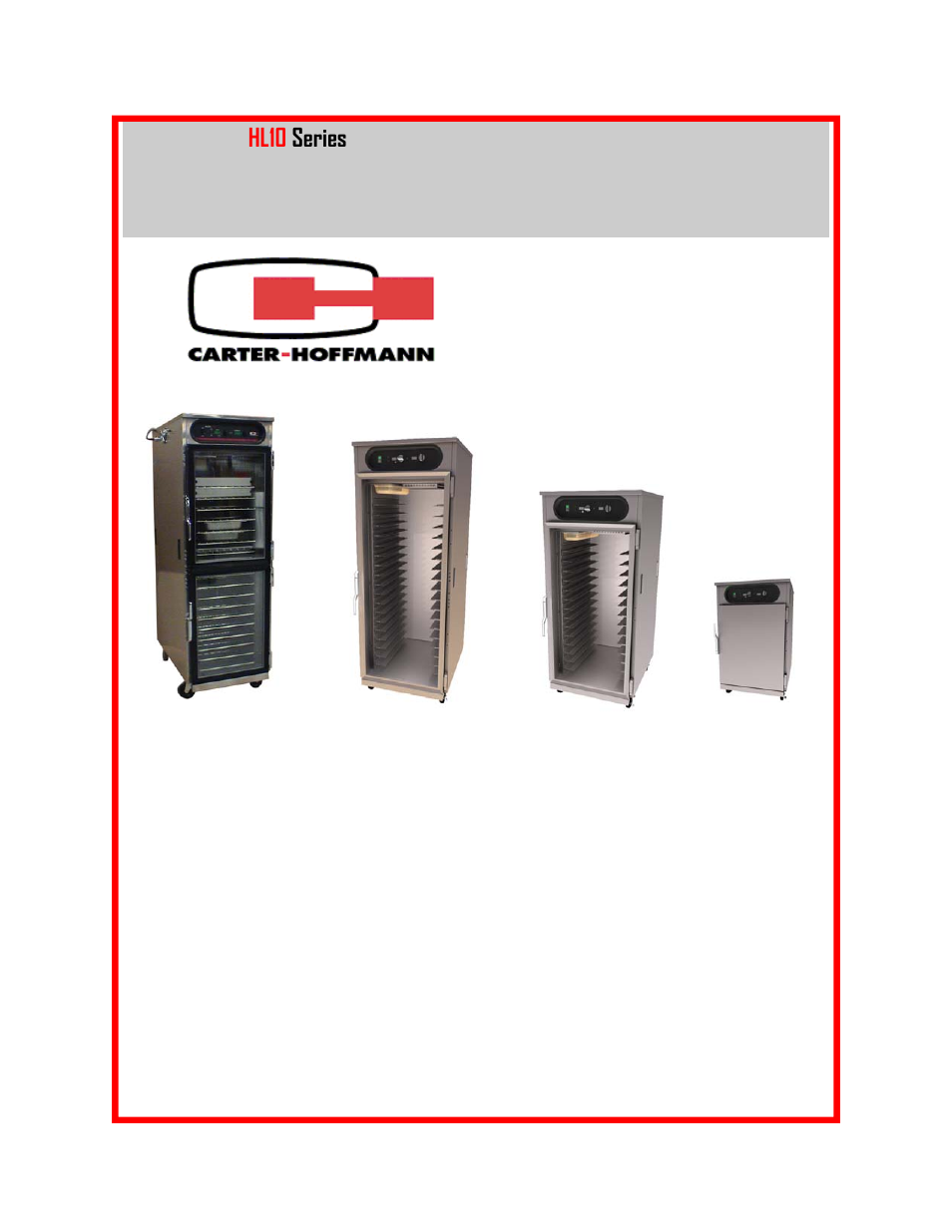 Carter-Hoffmann HL10-36 User Manual | 17 pages