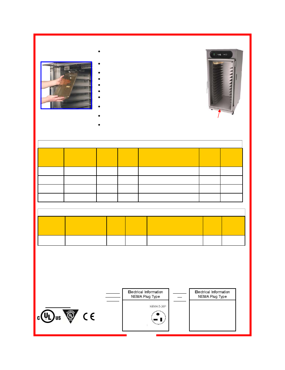 Features & specifications | Carter-Hoffmann HL10-36 User Manual | Page 3 / 17