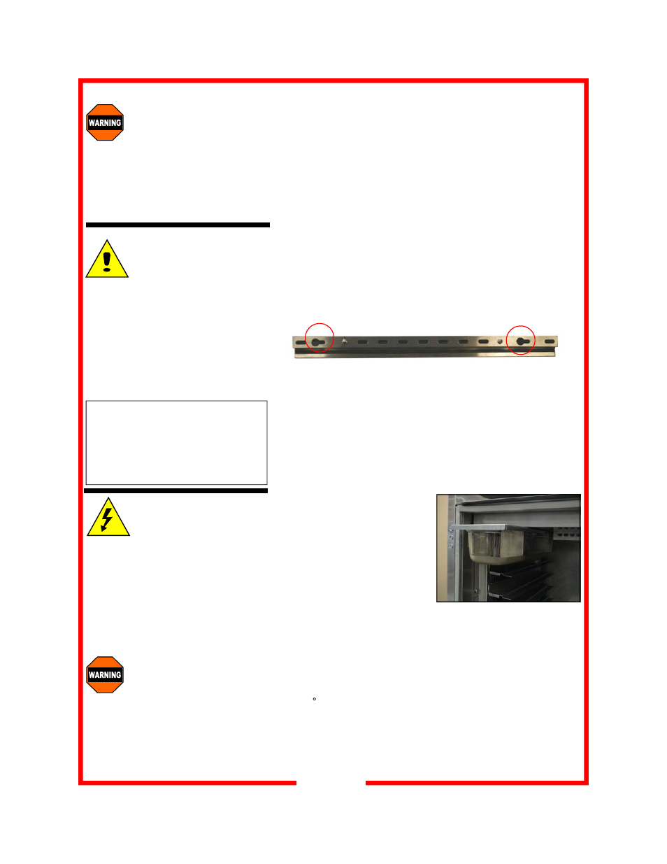 Caution, Warning | Carter-Hoffmann HL10-36 User Manual | Page 5 / 17