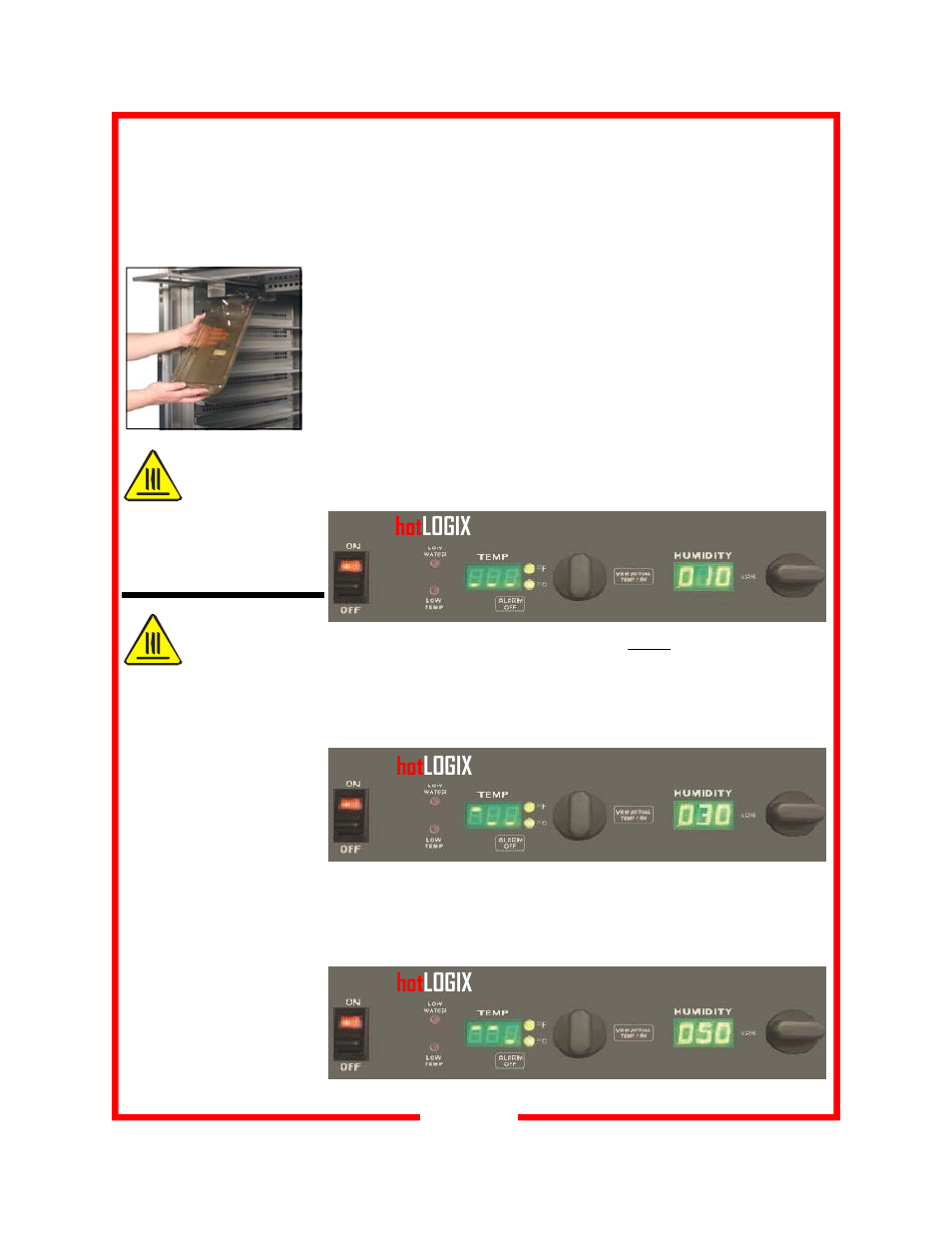 Hot logix hot logix hot logix | Carter-Hoffmann HL10-10-RW User Manual | Page 7 / 22