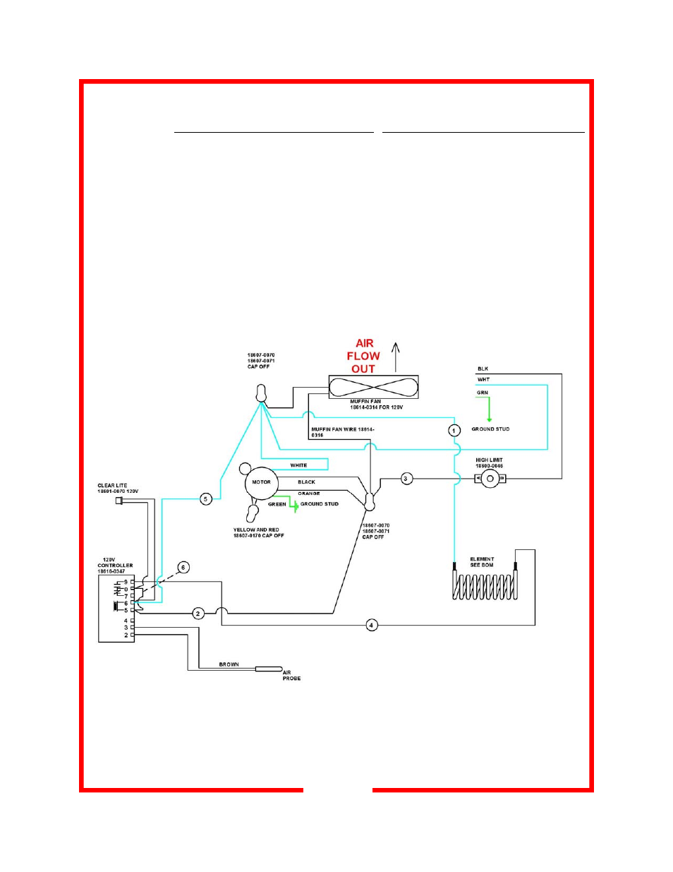 Heating module wiring diagrams & parts lists | Carter-Hoffmann CAA144 User Manual | Page 7 / 12