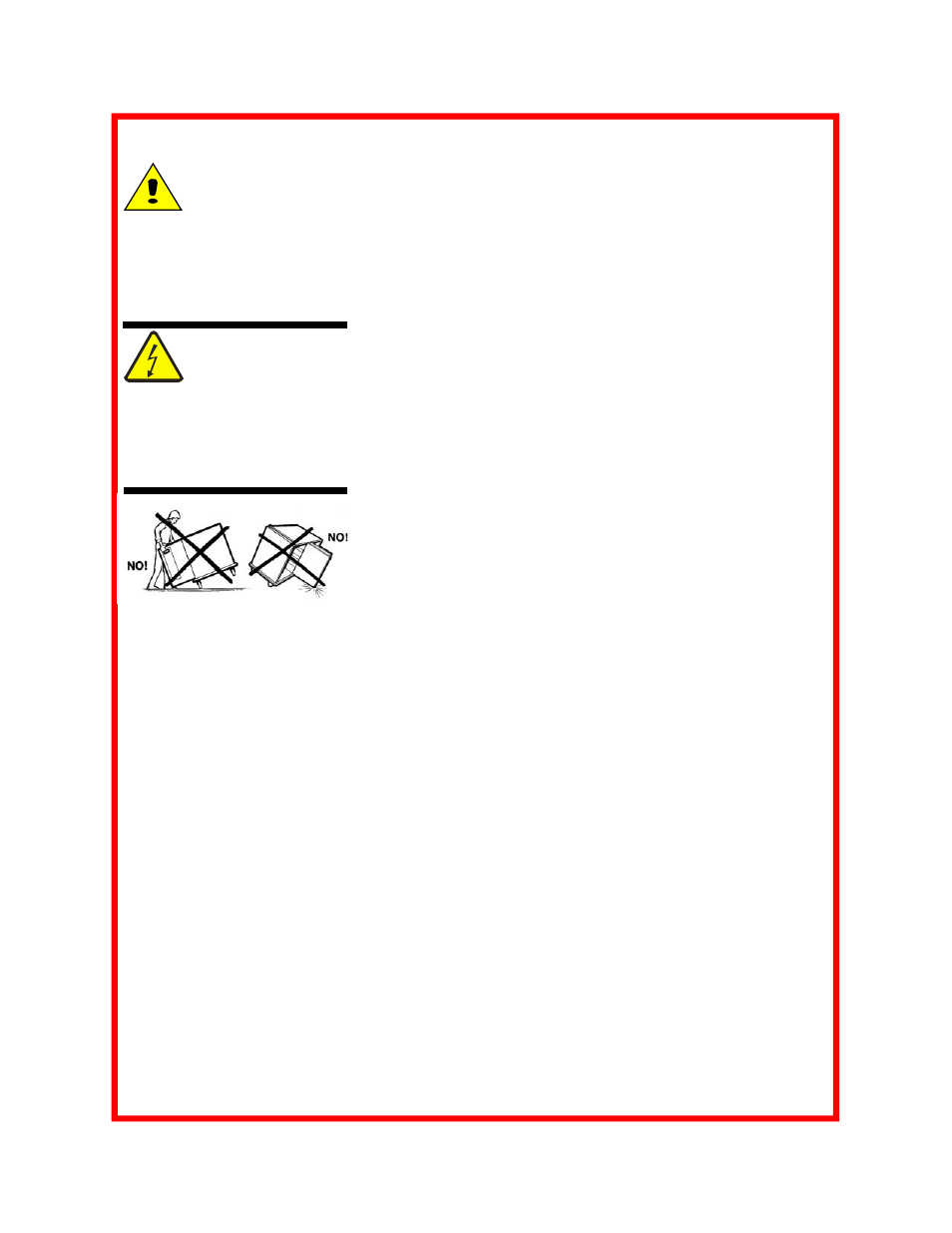 Caution, Maintenance | Carter-Hoffmann PTD Series User Manual | Page 5 / 5