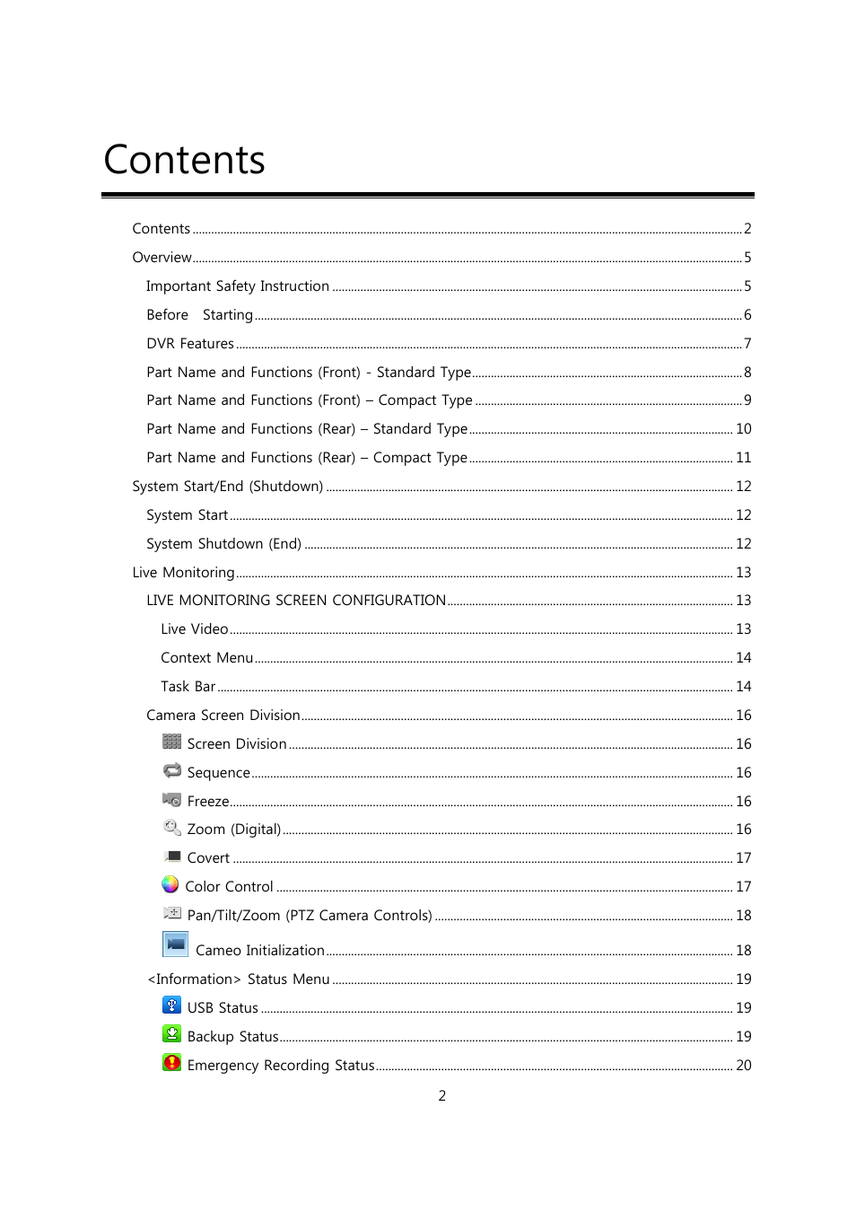 CCTV Camera Pros Viewtron Video Surveillance DVRs - HD-SDI and Standard Definition CCTV Recorders User Manual | Page 2 / 51