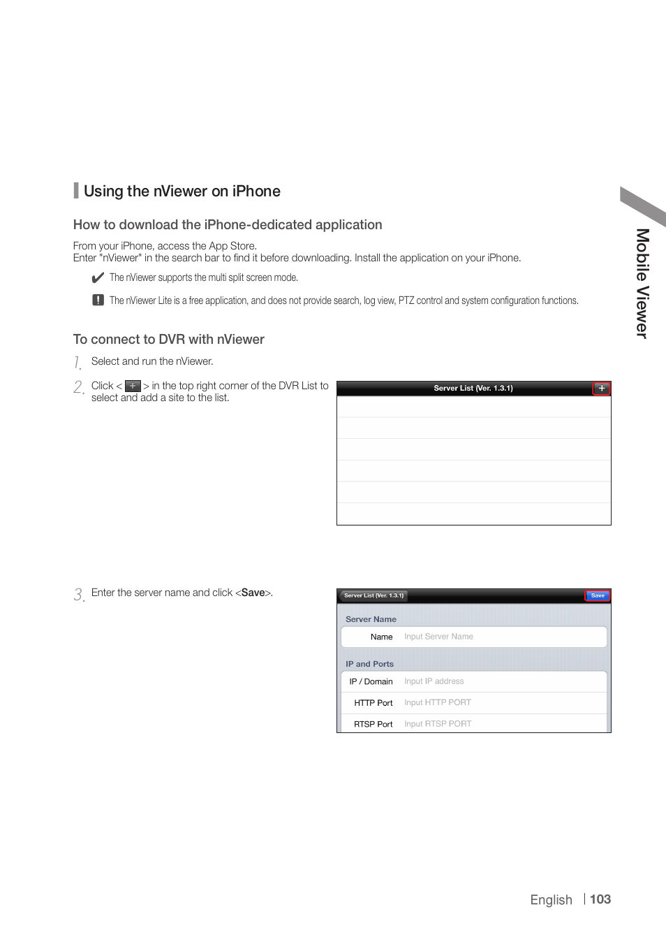 CCTV Camera Pros iDVR-PRO A Series DVRs User Manual | Page 103 / 136