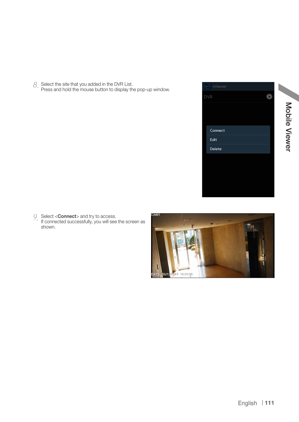 Mob ile v iew er | CCTV Camera Pros iDVR-PRO A Series DVRs User Manual | Page 111 / 136