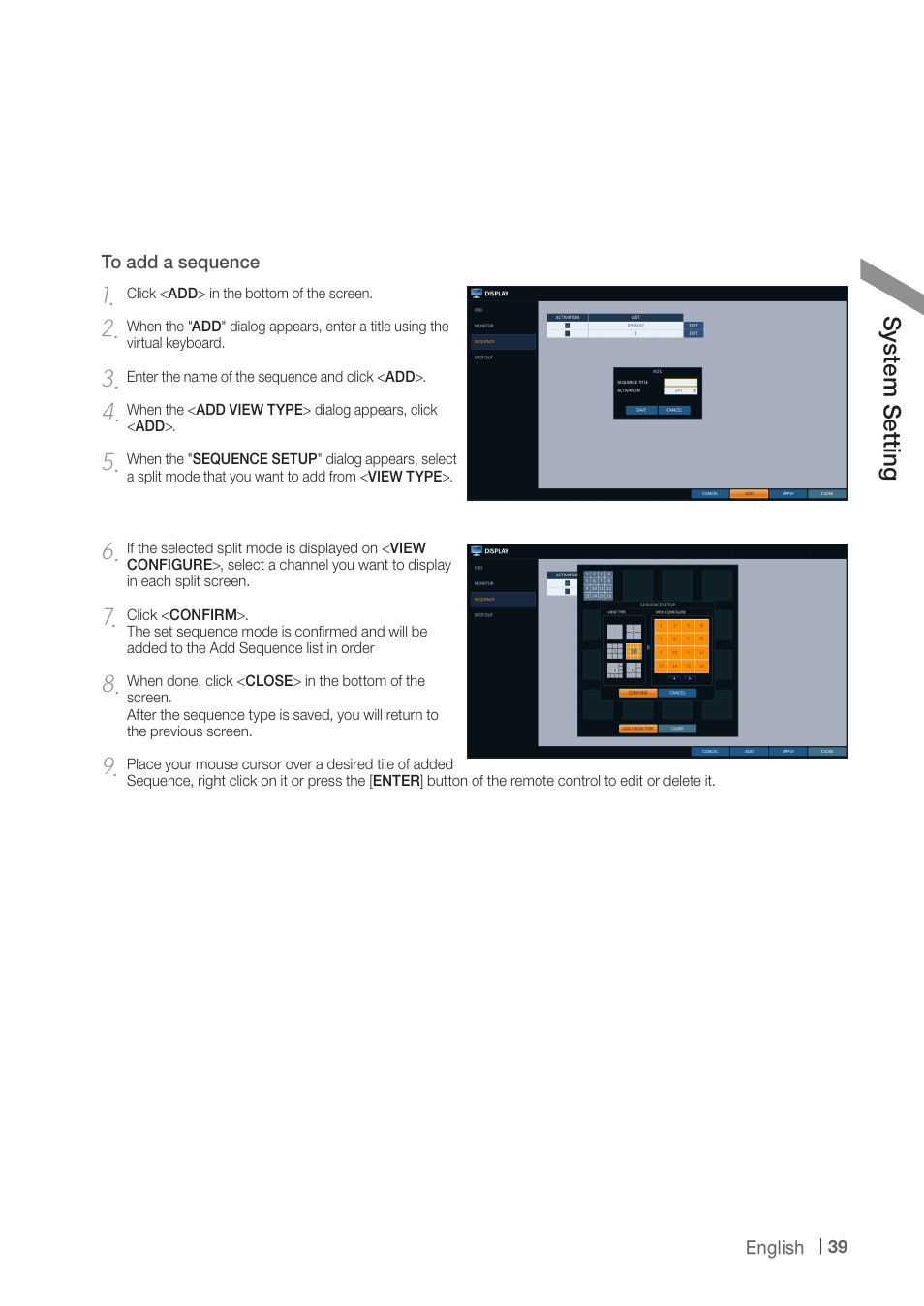 Sy ste m s ett ing | CCTV Camera Pros iDVR-PRO A Series DVRs User Manual | Page 39 / 136