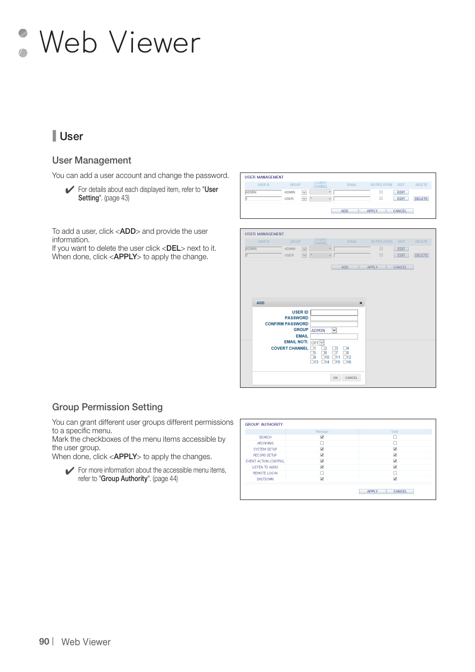 Web viewer | CCTV Camera Pros iDVR-PRO A Series DVRs User Manual | Page 90 / 136