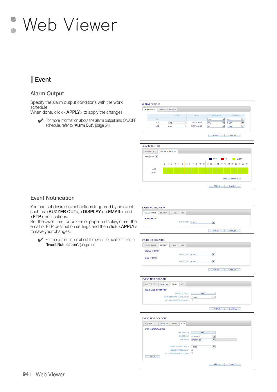 Web viewer | CCTV Camera Pros iDVR-PRO A Series DVRs User Manual | Page 94 / 136