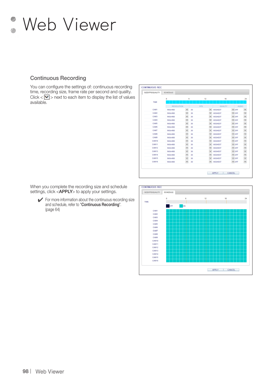 Web viewer | CCTV Camera Pros iDVR-PRO A Series DVRs User Manual | Page 98 / 136