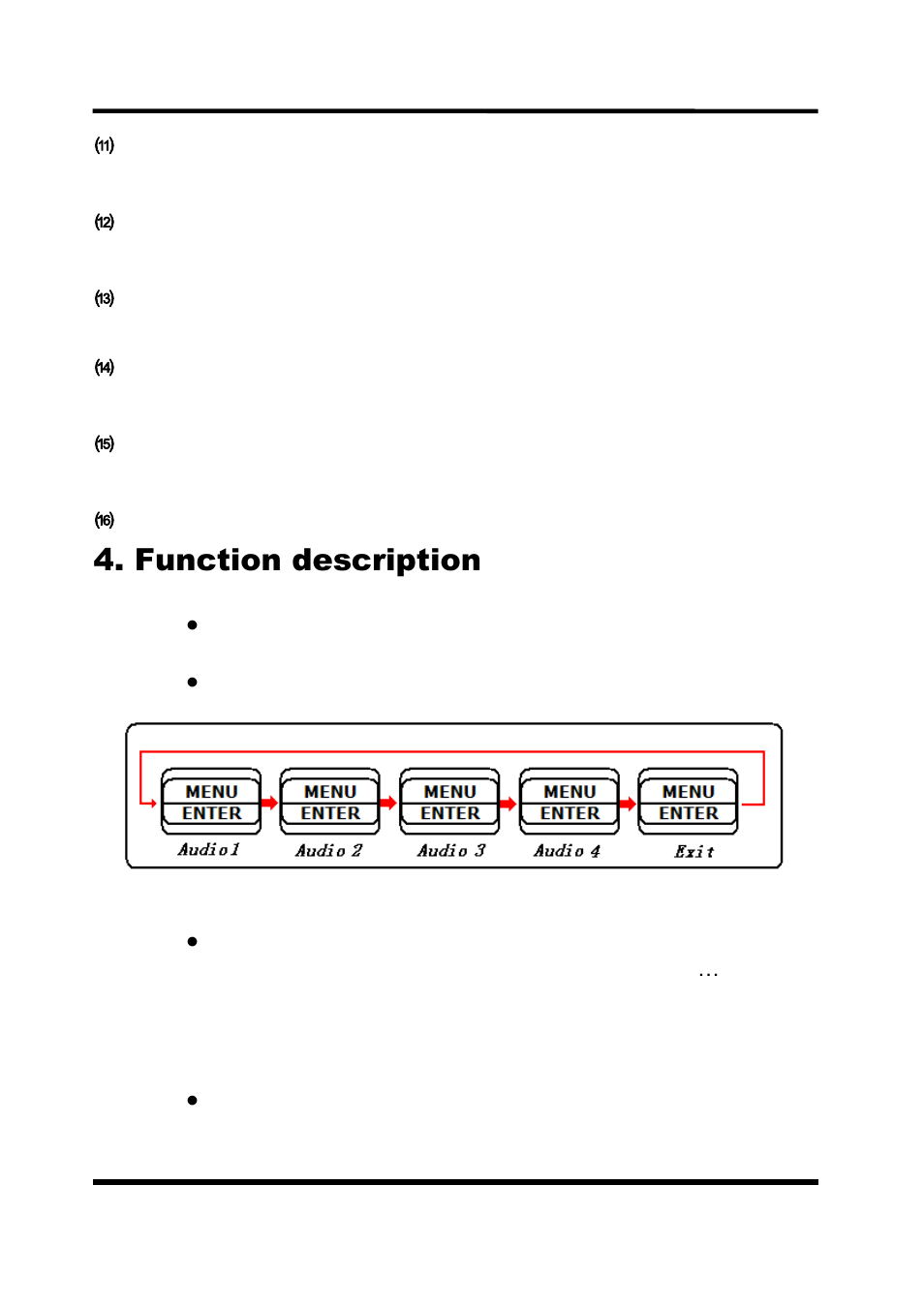 Function description | CCTV Camera Pros VM-16RT Video Multiplexer for CCTV User Manual | Page 8 / 25