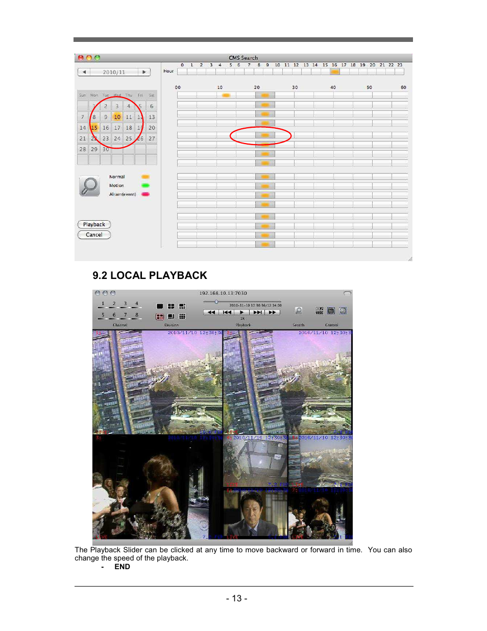 2 local playback | CCTV Camera Pros iDVR-RT16 Video Surveillance DVRs Mac Client Software User Manual | Page 15 / 15