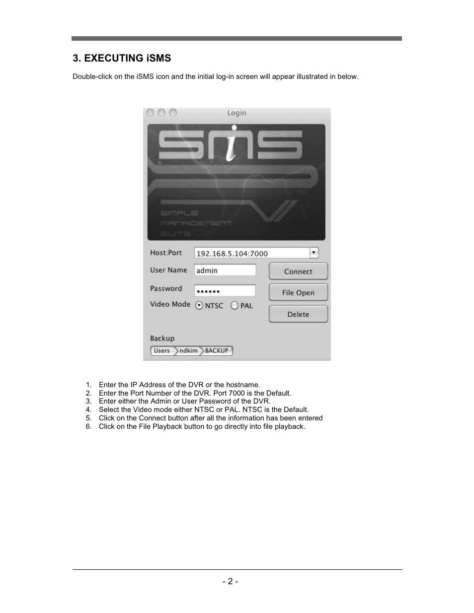 CCTV Camera Pros iDVR-RT16 Video Surveillance DVRs Mac Client Software User Manual | Page 4 / 15