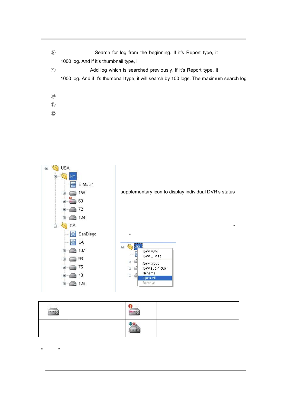 New vdvr, Tree window | CCTV Camera Pros iDVR-RT Series Video Surveillance Recorders Software Manual User Manual | Page 13 / 45