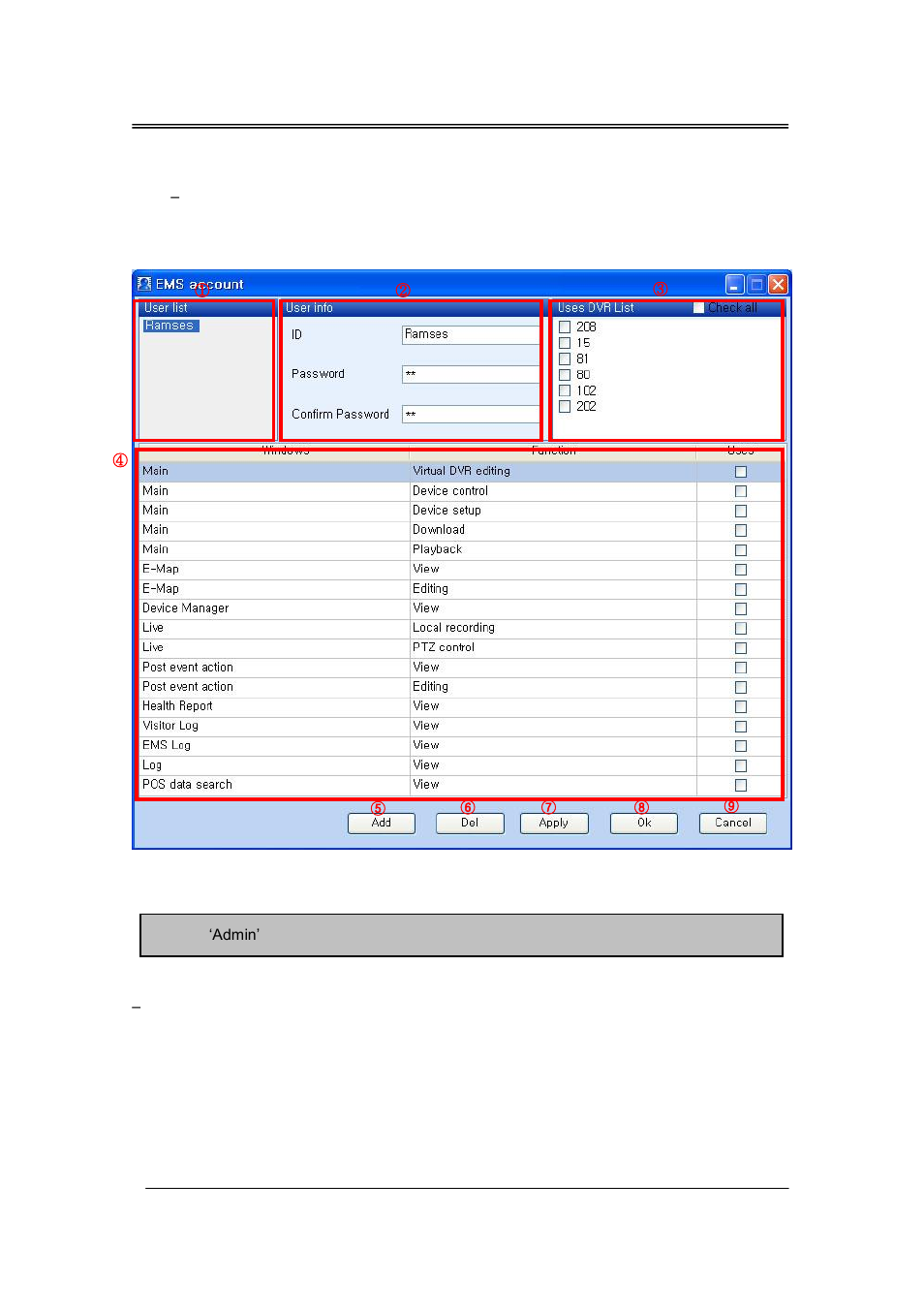 Ems account | CCTV Camera Pros iDVR-RT Series Video Surveillance Recorders Software Manual User Manual | Page 20 / 45