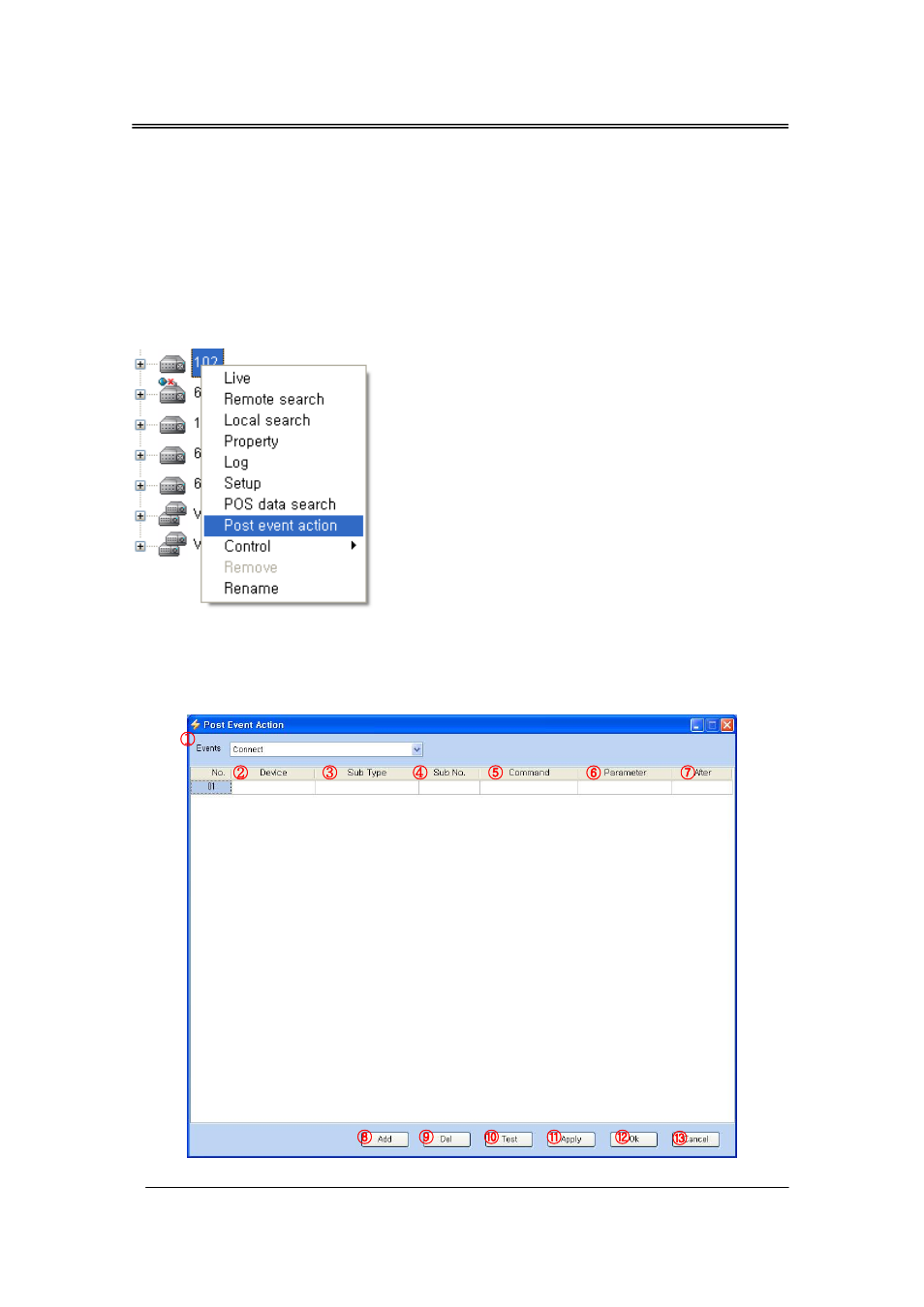 Vi. post-event action, Dvr post-event action | CCTV Camera Pros iDVR-RT Series Video Surveillance Recorders Software Manual User Manual | Page 36 / 45
