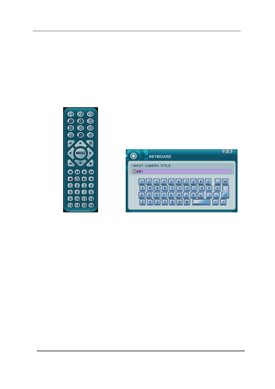 Virtual keypad for mouse control | CCTV Camera Pros iDVR-RT16 Real Time Stand Alone Surveillance DVR User Manual User Manual | Page 15 / 88