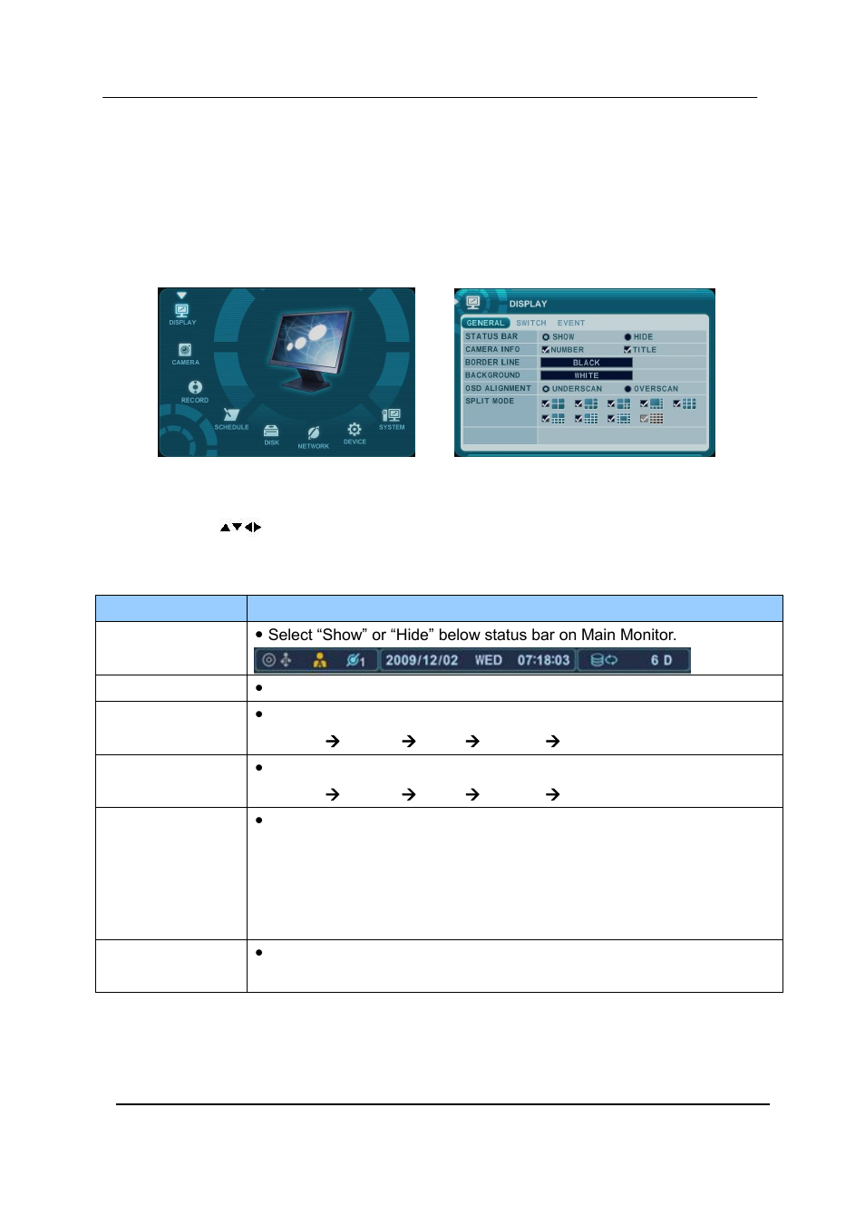 Vi. setup, Display, General | CCTV Camera Pros iDVR-RT16 Real Time Stand Alone Surveillance DVR User Manual User Manual | Page 32 / 88