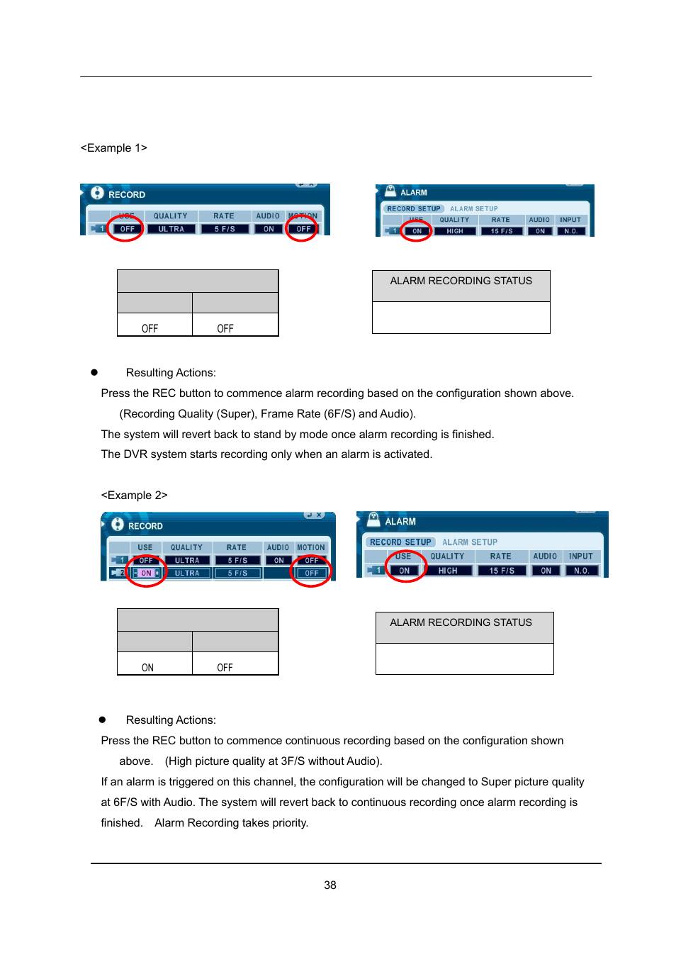 Recording priority | CCTV Camera Pros iDVR-E Series Video Surveillance Recorders Product Manual User Manual | Page 39 / 104