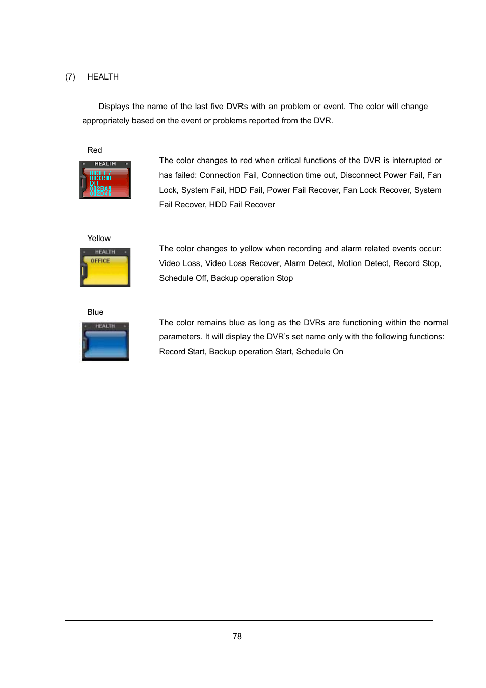 CCTV Camera Pros iDVR-E Series Video Surveillance Recorders Product Manual User Manual | Page 79 / 104