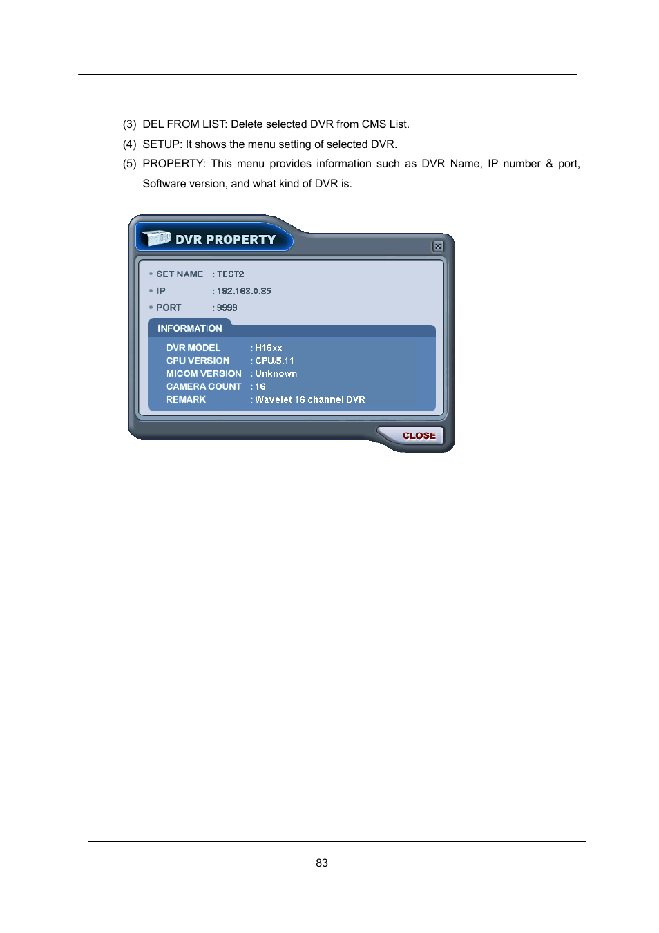 CCTV Camera Pros iDVR-E Series Video Surveillance Recorders Product Manual User Manual | Page 84 / 104