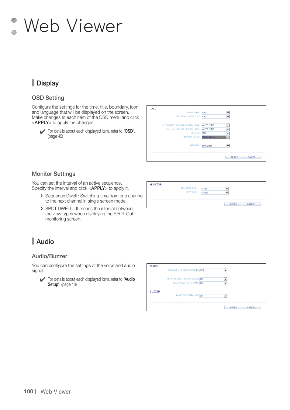 Web viewer | CCTV Camera Pros iDVR-PRO H Series DVRs User Manual | Page 100 / 150