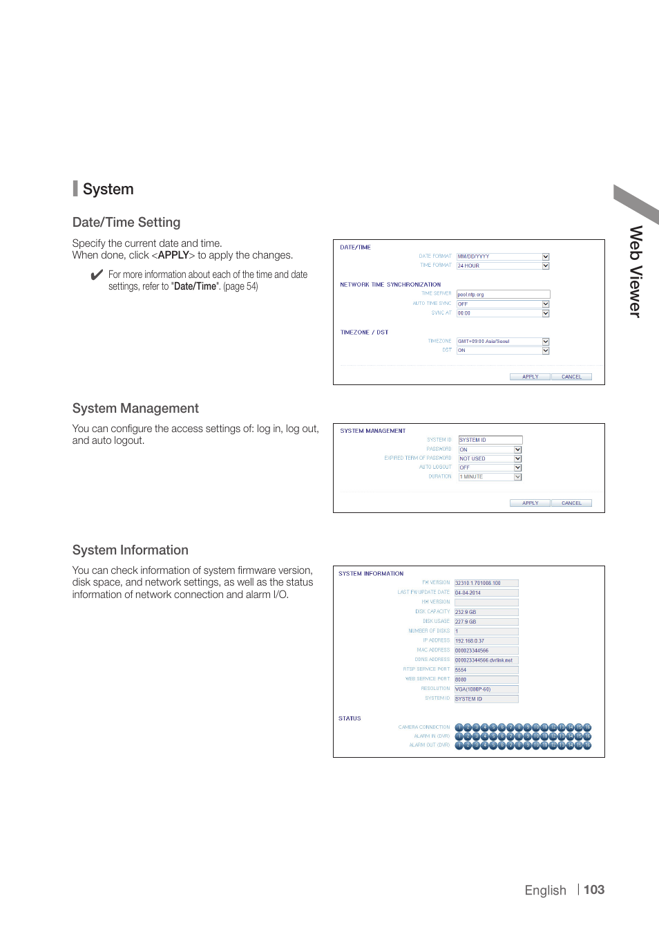 Web v iew er | CCTV Camera Pros iDVR-PRO H Series DVRs User Manual | Page 103 / 150