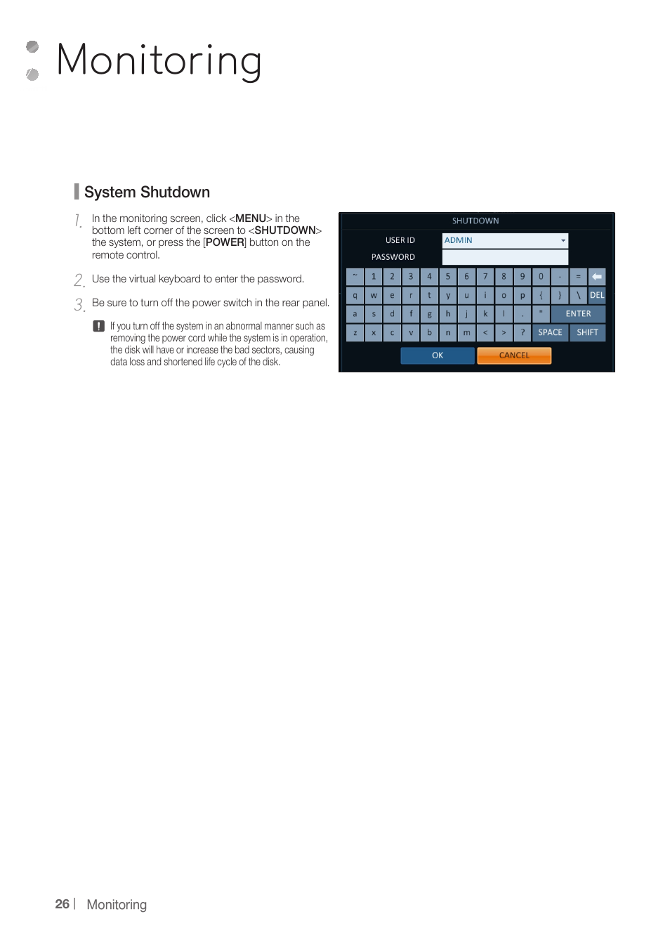Monitoring | CCTV Camera Pros iDVR-PRO H Series DVRs User Manual | Page 26 / 150