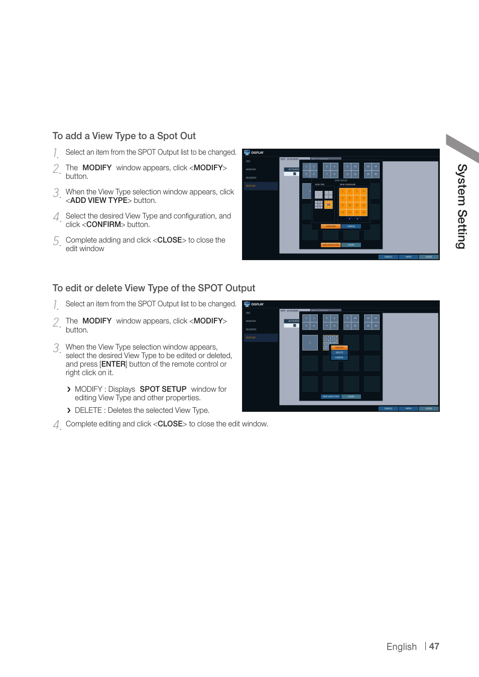 Sy ste m s ett ing | CCTV Camera Pros iDVR-PRO H Series DVRs User Manual | Page 47 / 150