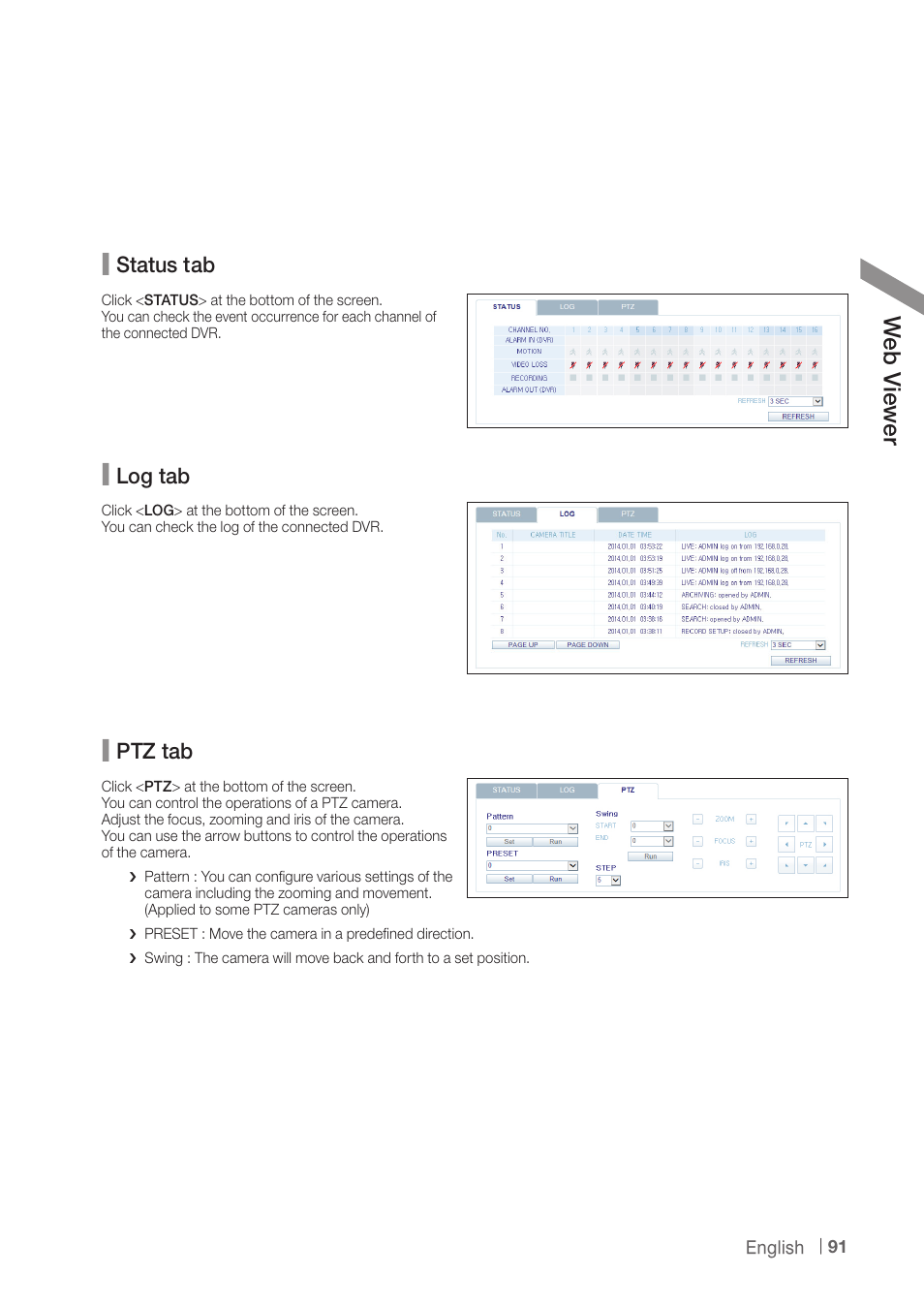 Web v iew er | CCTV Camera Pros iDVR-PRO H Series DVRs User Manual | Page 91 / 150