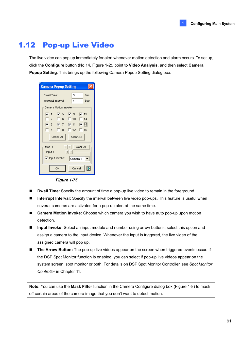 12 pop-up live video, 12 pop-up, Live video | CCTV Camera Pros Geovision 8.5 Multicam Digital Surveillance System User Manual | Page 109 / 664