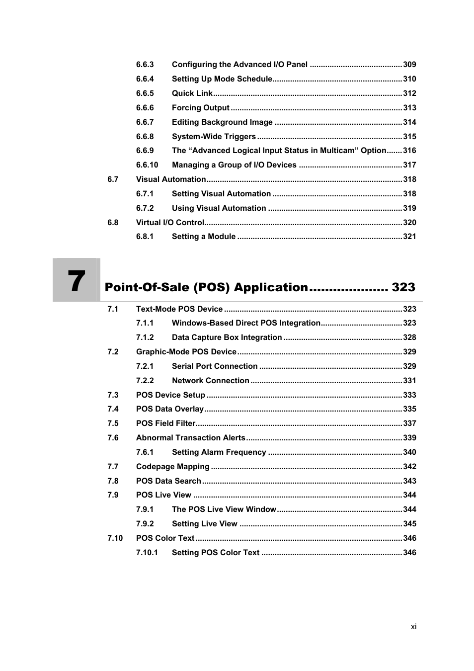 Point-of-sale (pos) application | CCTV Camera Pros Geovision 8.5 Multicam Digital Surveillance System User Manual | Page 11 / 664