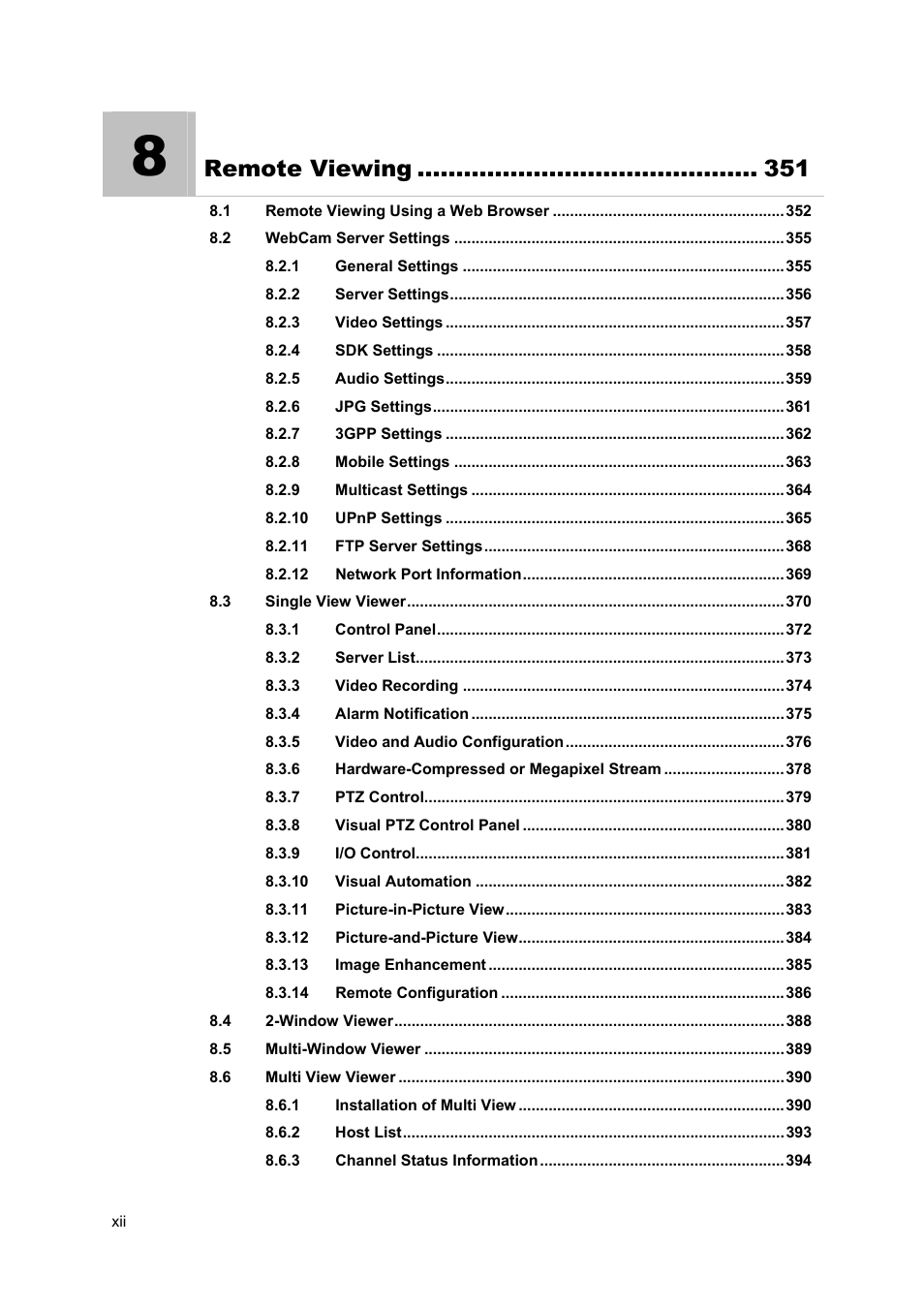 Remote viewing | CCTV Camera Pros Geovision 8.5 Multicam Digital Surveillance System User Manual | Page 12 / 664