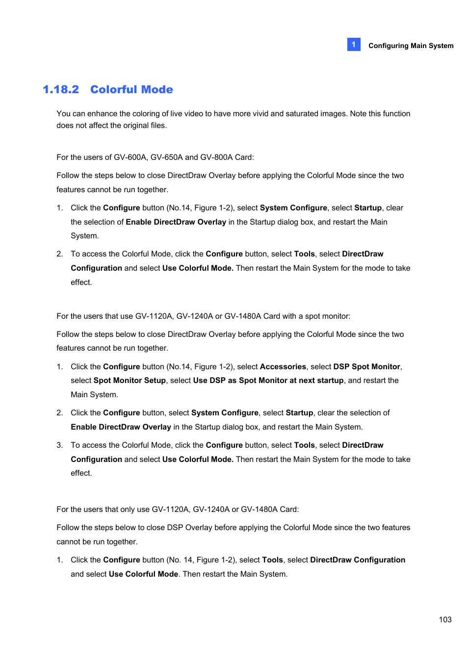 2 colorful mode | CCTV Camera Pros Geovision 8.5 Multicam Digital Surveillance System User Manual | Page 121 / 664