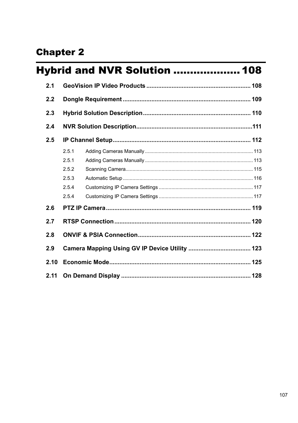 Hybrid and nvr solution, Chapter 2 | CCTV Camera Pros Geovision 8.5 Multicam Digital Surveillance System User Manual | Page 125 / 664