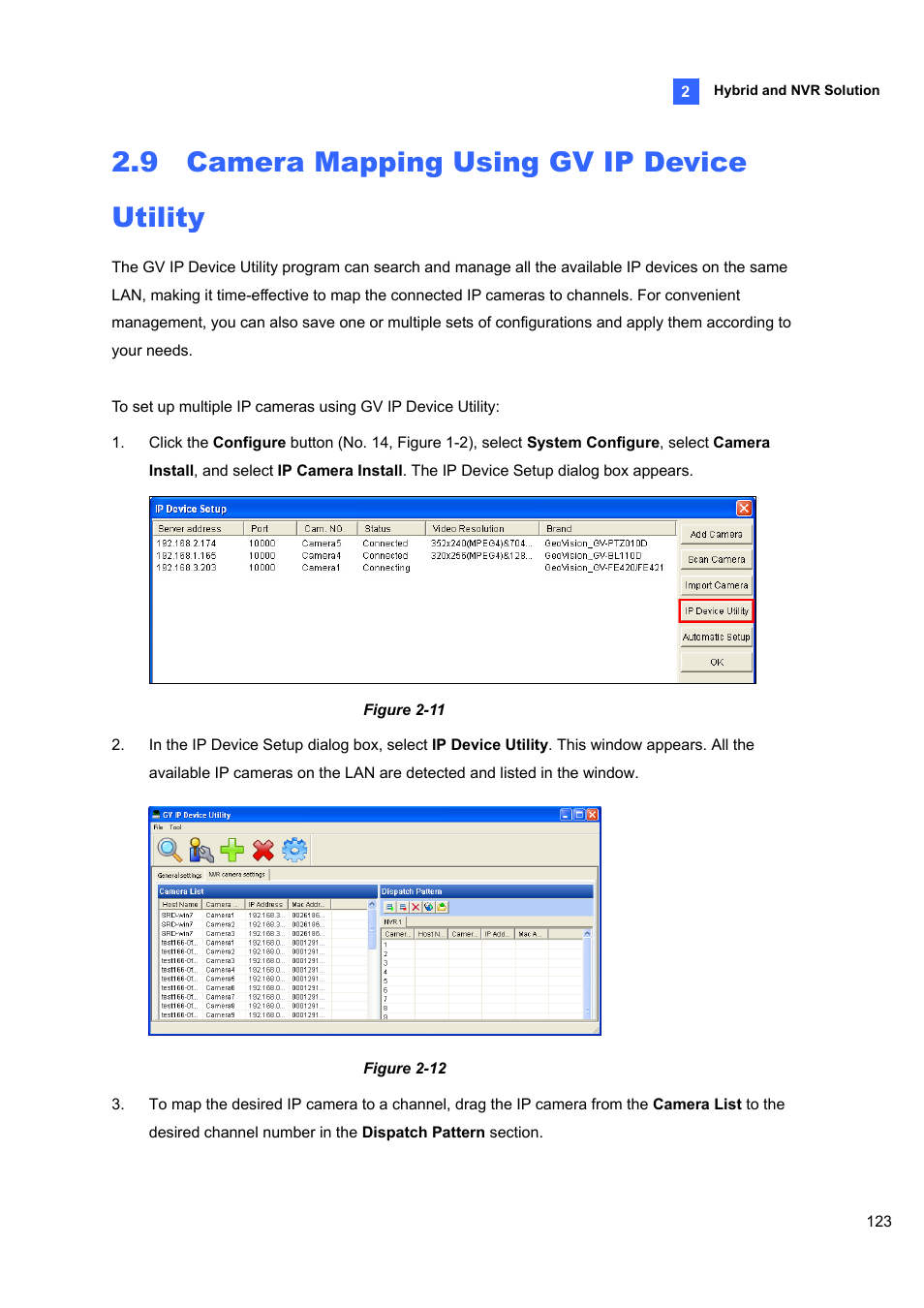 9 camera mapping using gv ip deviceutility, Camera mapping using gv ip device utility, 9 camera mapping using gv ip device utility | CCTV Camera Pros Geovision 8.5 Multicam Digital Surveillance System User Manual | Page 141 / 664