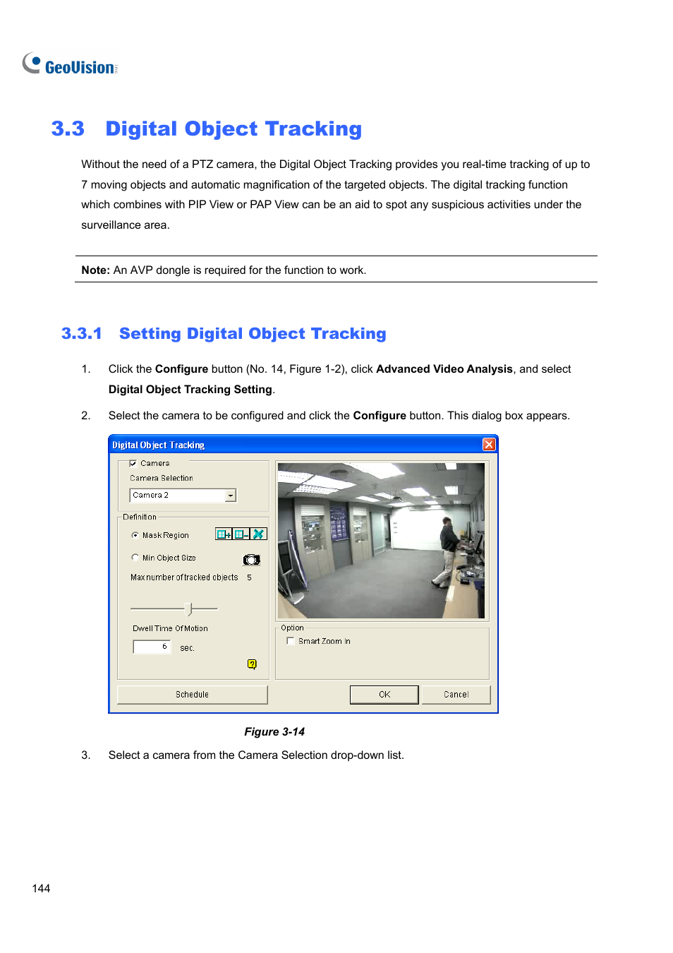 3 digital object tracking, 1 setting digital object tracking, 3 digital | Object tracking, 1 setting, Digital | CCTV Camera Pros Geovision 8.5 Multicam Digital Surveillance System User Manual | Page 162 / 664