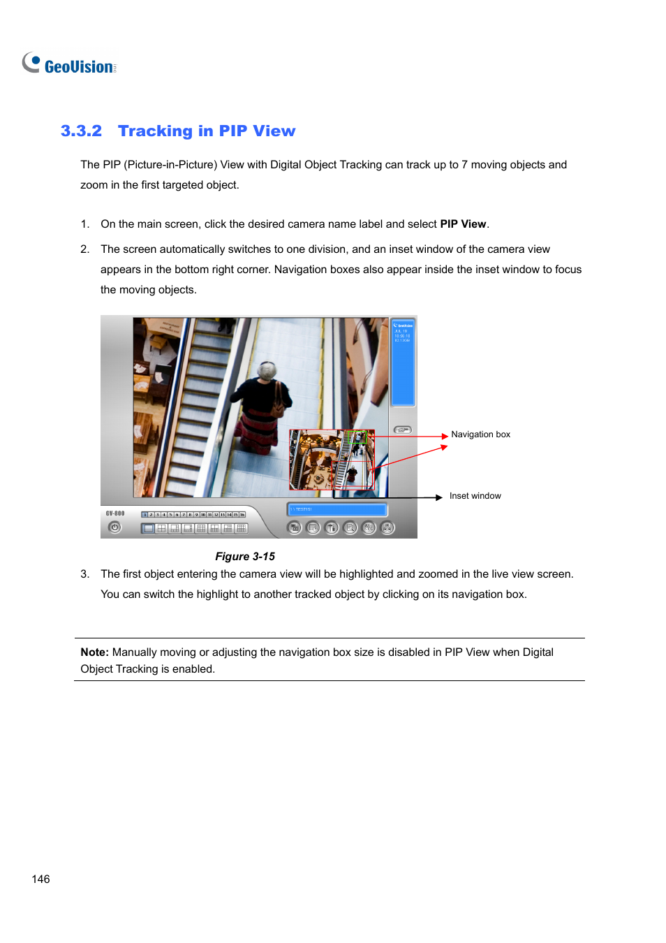 2 tracking in pip view, 2 tracking, In pip view | CCTV Camera Pros Geovision 8.5 Multicam Digital Surveillance System User Manual | Page 164 / 664