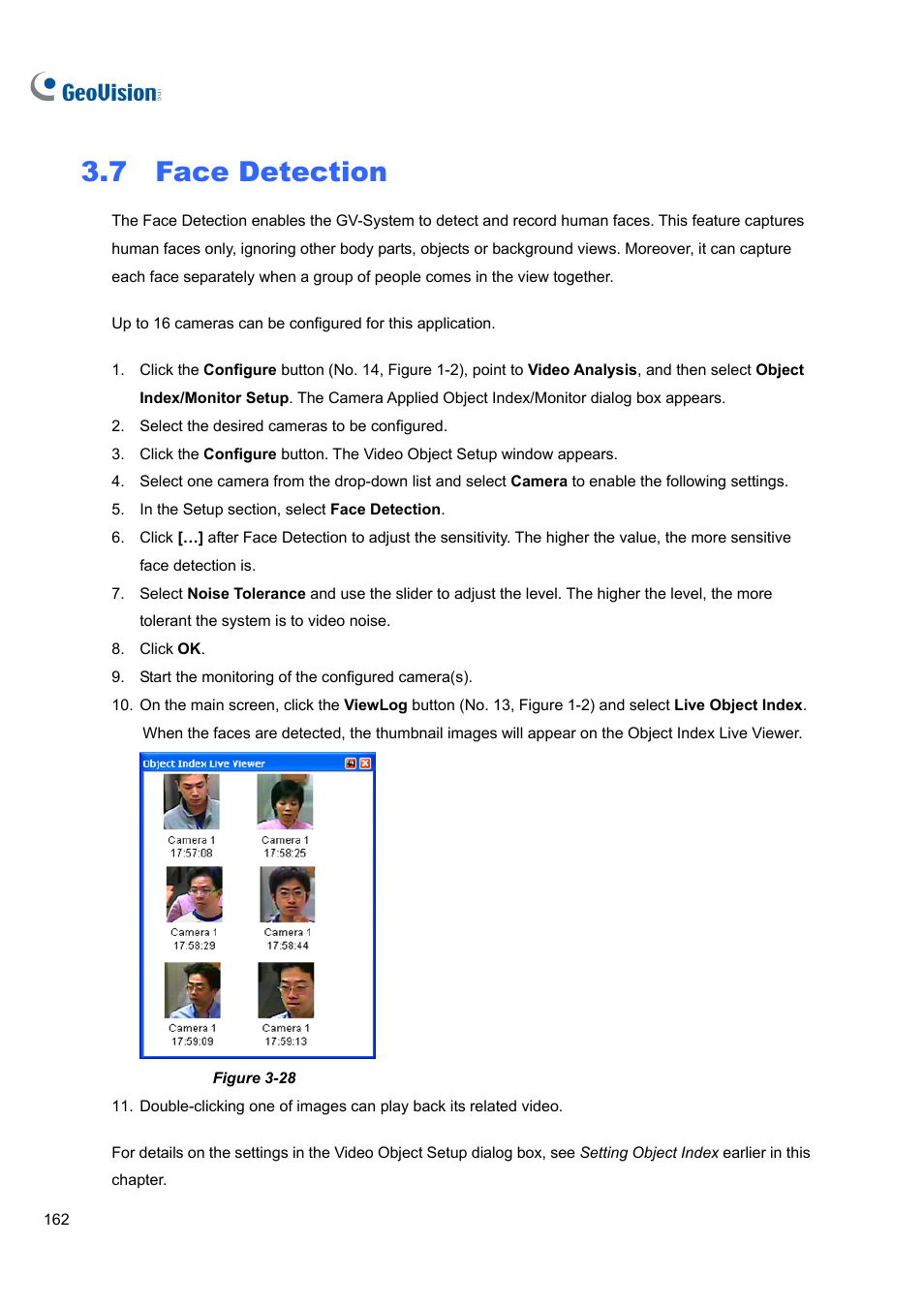7 face detection, 7 face, Detection | CCTV Camera Pros Geovision 8.5 Multicam Digital Surveillance System User Manual | Page 180 / 664