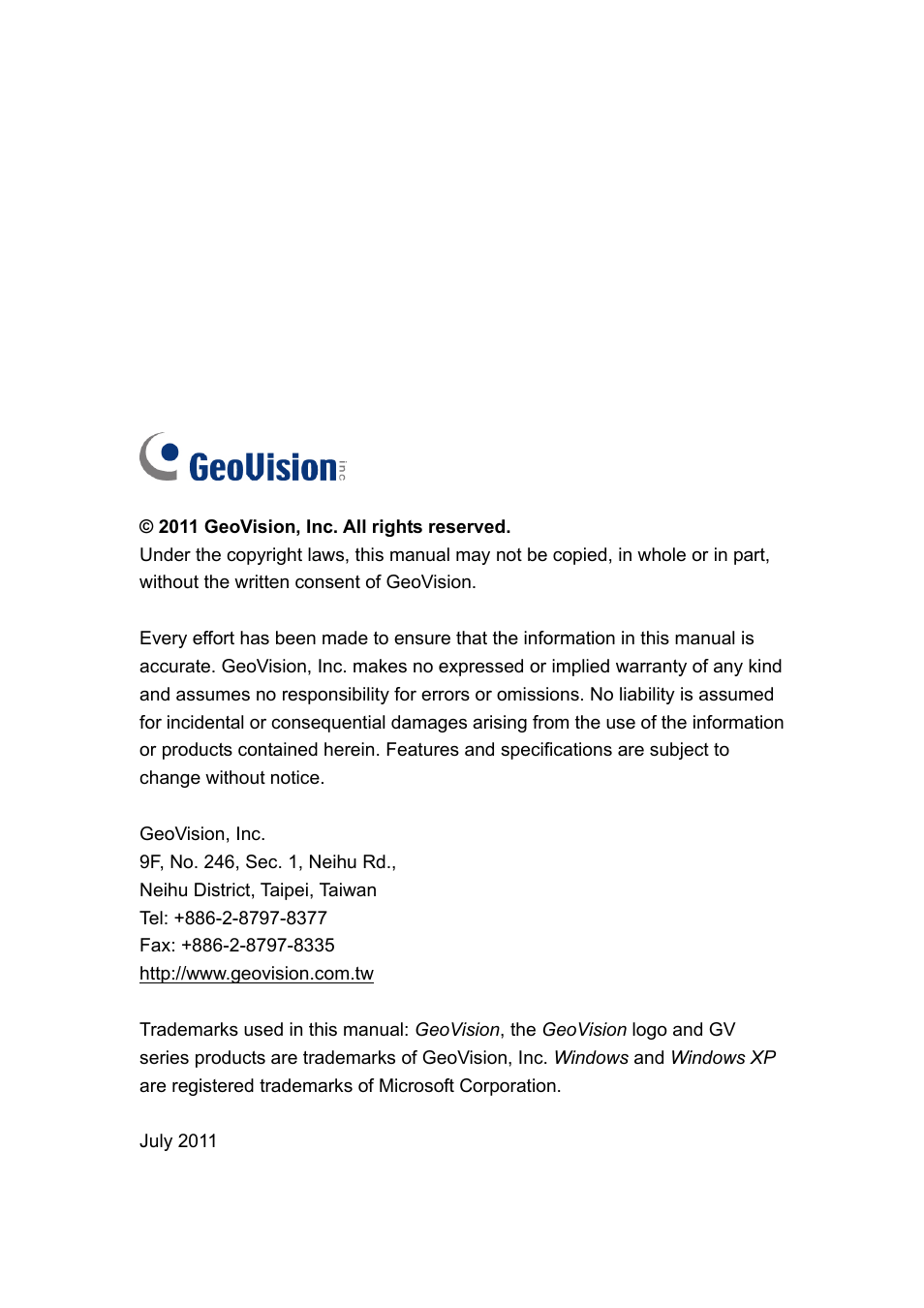 CCTV Camera Pros Geovision 8.5 Multicam Digital Surveillance System User Manual | Page 2 / 664