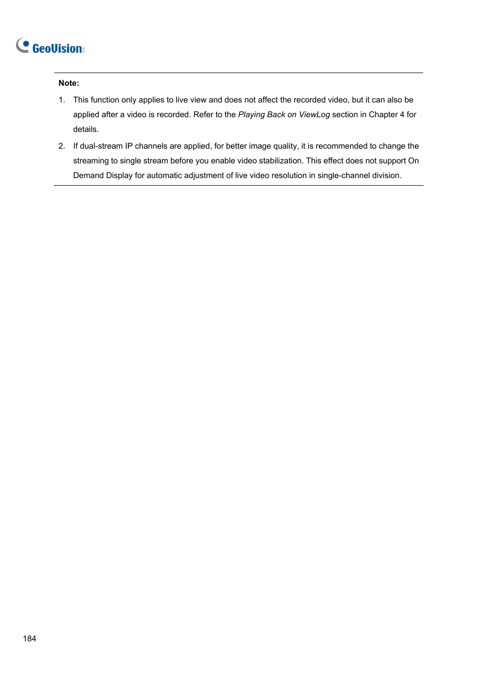 CCTV Camera Pros Geovision 8.5 Multicam Digital Surveillance System User Manual | Page 202 / 664