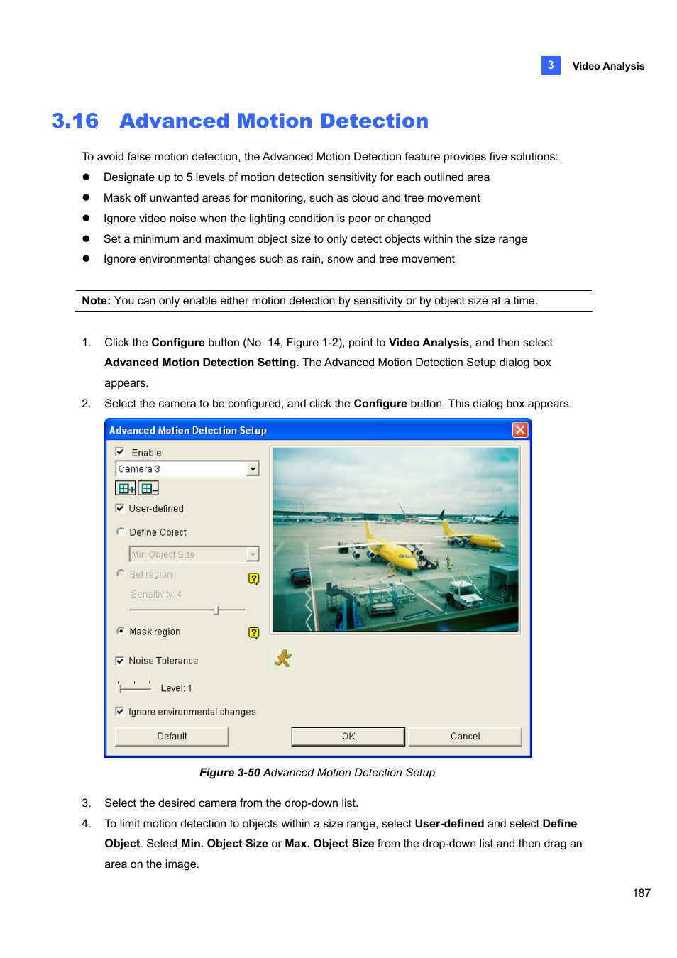 16 advanced motion detection, 16 advanced, Motion detection | CCTV Camera Pros Geovision 8.5 Multicam Digital Surveillance System User Manual | Page 205 / 664